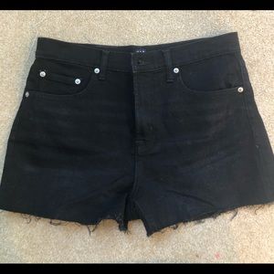 GAP black denim shorts